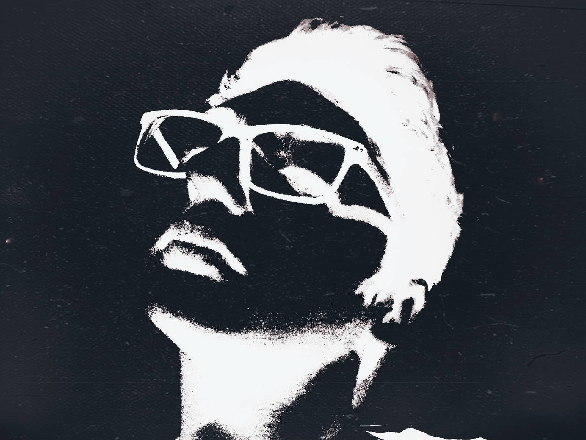 Image manipulation of another selfie made with an Android app, Snapseed and a cracked version of Kuji Cam. January 2019.